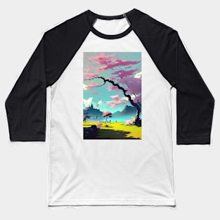 Japanese landscape Baseball T-Shirt